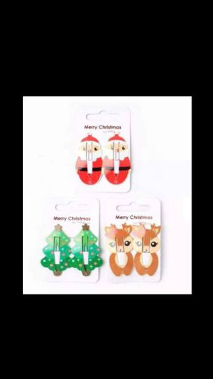 Picture of 82174 CARD OF 2 CHRISTMAS CHARACTER SLEEPIES 5CM